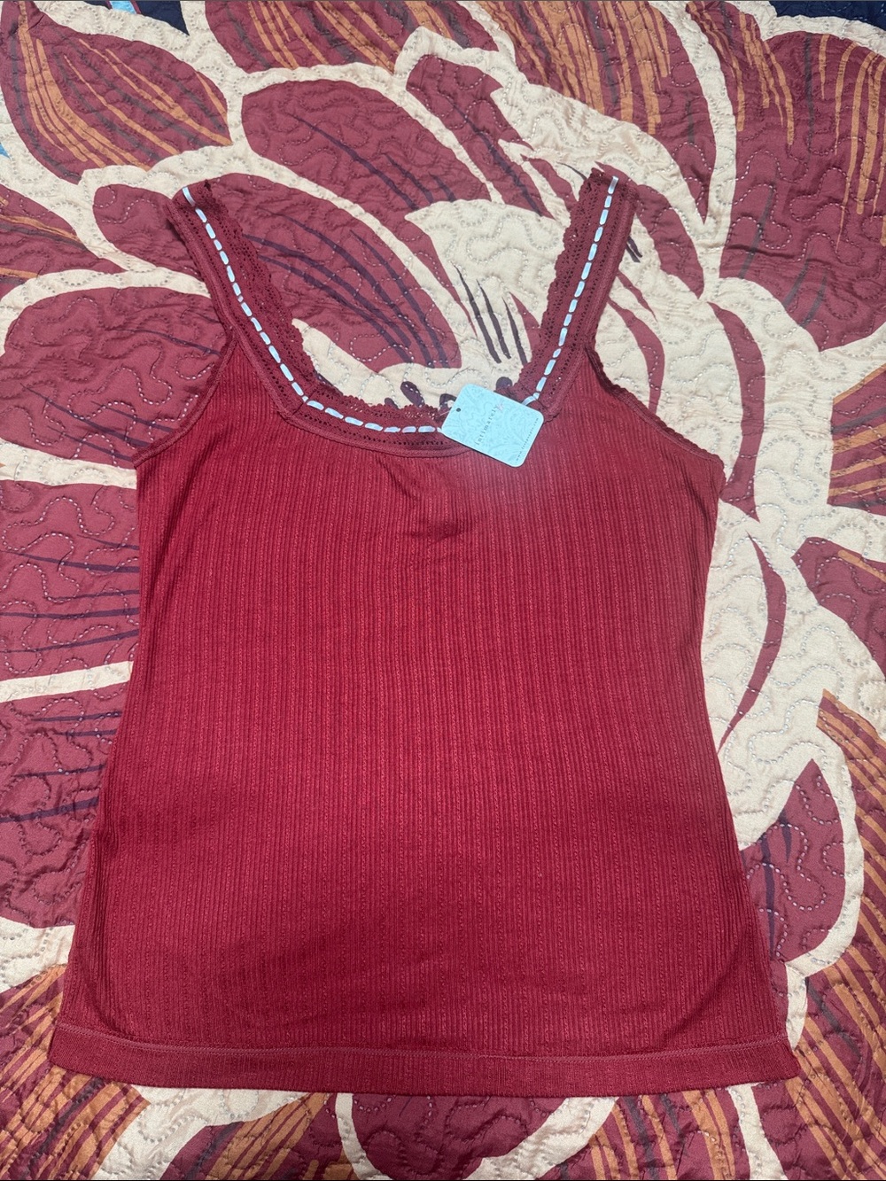 Free People Only You lace Ribbed Tank Top